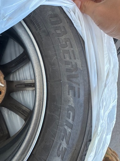 【去年購入】スタッドレス4本セット　TOYO OBSERVE GIZ3 オブザーブギズスリー 185/65R15
 冬タイヤ