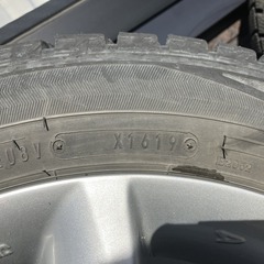 スタッドレス　ダイハツ純正ホイール　４本セット　ナット付き　155/65/r14　タント　ムーヴ　ミライース　の画像