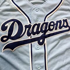 限定品■中日ドラゴンズ ファンクラブ★★水色 刺繍 ユニフォーム★★ワッペン付 ポリエステル100％ メッシュ ミズノ製◎の画像