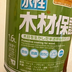 水性ペンキとハケのセットの画像