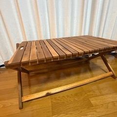 木製テーブル　アカシア　美品の画像