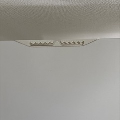 電動昇降デスク　100×60cm  ホワイト天板　白　耐荷重70kg 72-118cm高さ記憶　調整の画像