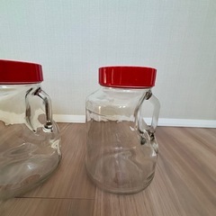 梅酒用ガラス瓶3つの画像