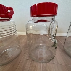 梅酒用ガラス瓶3つの画像