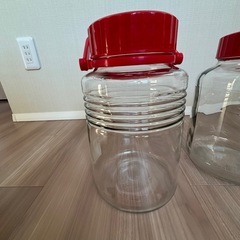 梅酒用ガラス瓶3つの画像