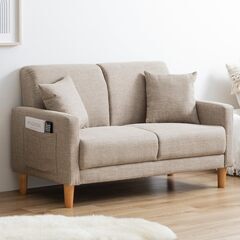 【ほぼ未使用】2人掛け　ソファの画像