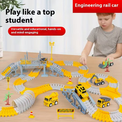 トンリ電動トラックおもちゃの電車セットは、3〜6歳の男の子に最適です。電動トラックカーは、スプライス可能なトラックでレースが楽しめるおもちゃで、クリスマスや誕生日のプレゼントにぴったりです。の画像