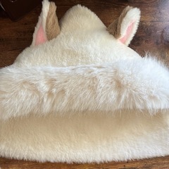 耳付きフードマフラー 2ポケット付きの画像