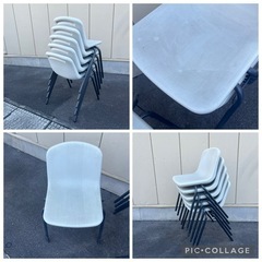 ５脚セット　KOKUYO コクヨ スタッキングチェアの画像