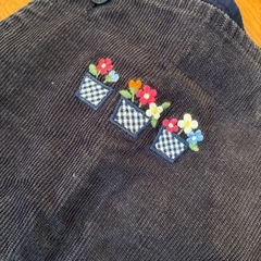 ファミリア　コーデュロイジャンパースカートの画像