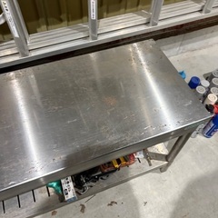  【TANICO タニコー】ステンレス作業台 幅120cm 下棚付き／業務用・厨房・DIY用の画像