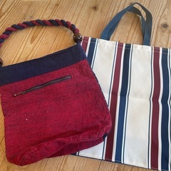 手作り風カバン・・三越手提げ　の画像