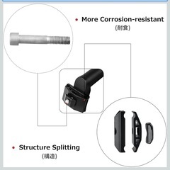 自転車　シートポスト　アルミニウムの画像