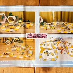 トンリ電動トラックおもちゃの電車セットは、3〜6歳の男の子に最適です。電動トラックカーは、スプライス可能なトラックでレースが楽しめるおもちゃで、クリスマスや誕生日のプレゼントにぴったりです。の画像