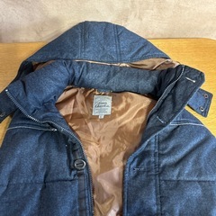 メンズ　ダウンベスト濃紺色　Lの画像