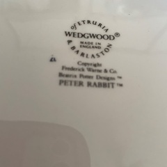 ウェッジウット　ピーターラビットの深皿の画像