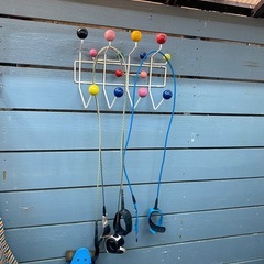 キックボードとハンガーラック　セットの画像