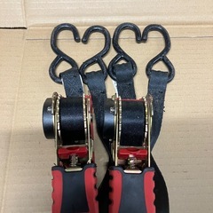 🚚荷締めラチェットベルト２本の画像