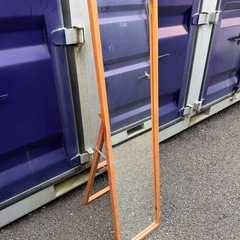 無印 木製 姿見 鏡 みらーミラー