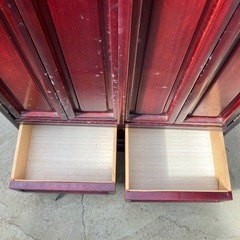 小さい仏壇 紫檀調の画像