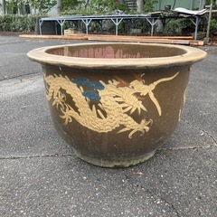 【交渉中】中国陶器　水蓮鉢の画像