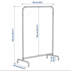 IKEA ハンガーラック ムーリッグ 売りますの画像