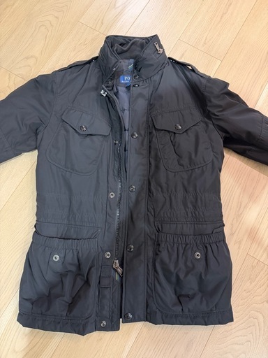 ポロ ラルフローレン M-65 フィールド ダウンジャケット フード付き ブラック