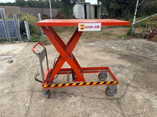 トラスコ中山 TRUSCO ハンドリフター 1000kg 1200X600リフト台車 足踏み式 テーブルリフト