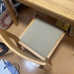 無印良品　机　デスク　椅子セット　勉強つくえ机の画像