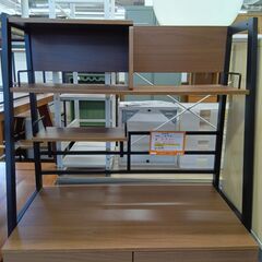 【ジ604】ラック付きデスクの画像