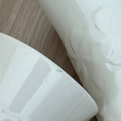 CREA クレア ホワイト 花模様 コップ 2個セット 新品未使用　の画像