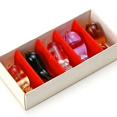 ★ガラス　箸置き　子鳥５点セット★未使用の画像