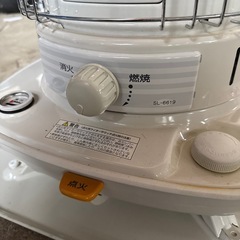 美品 日本製 2019年　CORONA(コロナ) 石油ストーブ 対流型 (木造17畳まで/コンクリート23畳まで) SL-6619(W) 自動点火OKの画像