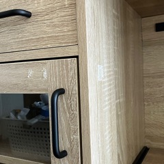 食器棚　レンジ　炊飯器テーブルの画像