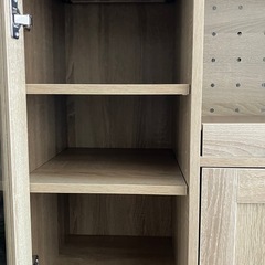 食器棚　レンジ　炊飯器テーブルの画像