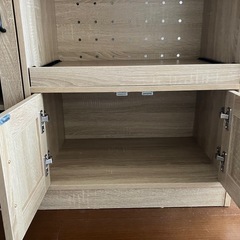 食器棚　レンジ　炊飯器テーブルの画像