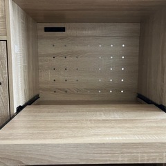 食器棚　レンジ　炊飯器テーブルの画像