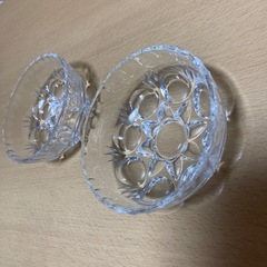 11/3まで　ガラスの器　直径12㎝✖️高さ4.5㎝の画像