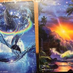 クリスチャン・ラッセン クリアファイル、マウスパッド、ポストカード セットの画像