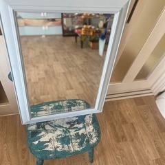 お洒落な鏡の画像