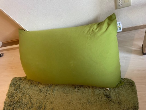 yogibo  midi グリーン/キャメル