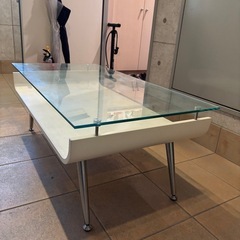 【無料】ガラス天板ローテーブルの画像
