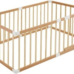 カトージ 木製ベビーサークル 扉付き 形組み替え可能の画像