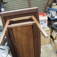 センターテーブル、ラワン、５０x１２２x５２、昭和レトロ、アンティークの画像