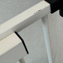 ベビーゲート　拡張フレーム付き　ホワイト　スチールの画像