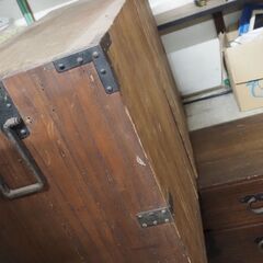 アンティーク、昭和レトロ、桐箪笥、１０５ｘ４１ｘ６４の画像