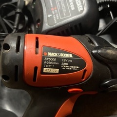 BLACK & DECKERインパクトSX5000 12Vの画像
