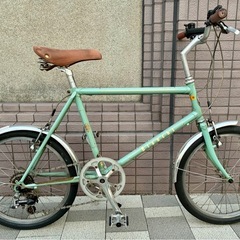 正規　ビアンキ   Merlo 20 インチ　ミニベロ 420 mm   ７段変速　東京　三鷹市　武蔵野市　　京王線　仙川駅　中央線　三鷹駅　吉祥寺駅の画像