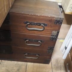 アンティーク、昭和レトロ、桐箪笥、１０５ｘ４１ｘ６４、下段分の画像