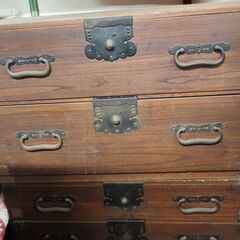 アンティーク、昭和レトロ、桐箪笥、１０５ｘ４１ｘ６４、下段分の画像